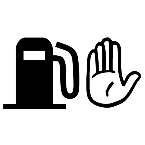 ⛽✋ Emoji Domain black and white Symbola rendering